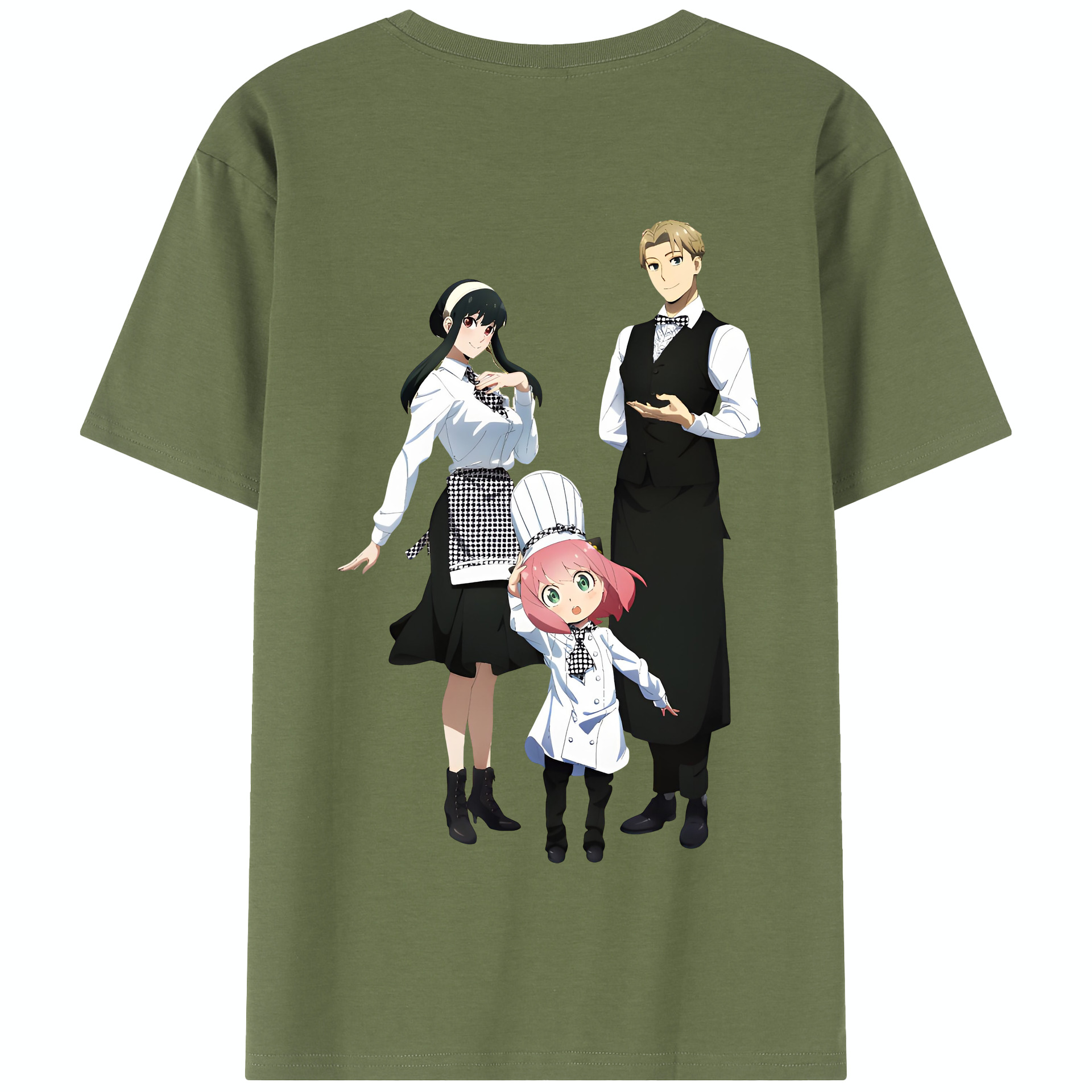 （画像用） SPY×FAMILY间谍家家酒 綿100％半袖Tシャツ（背面プリント）